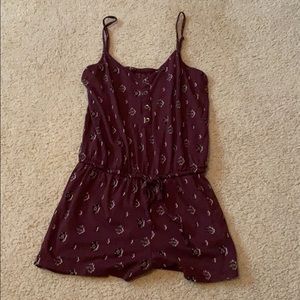 Purple Floral Romper